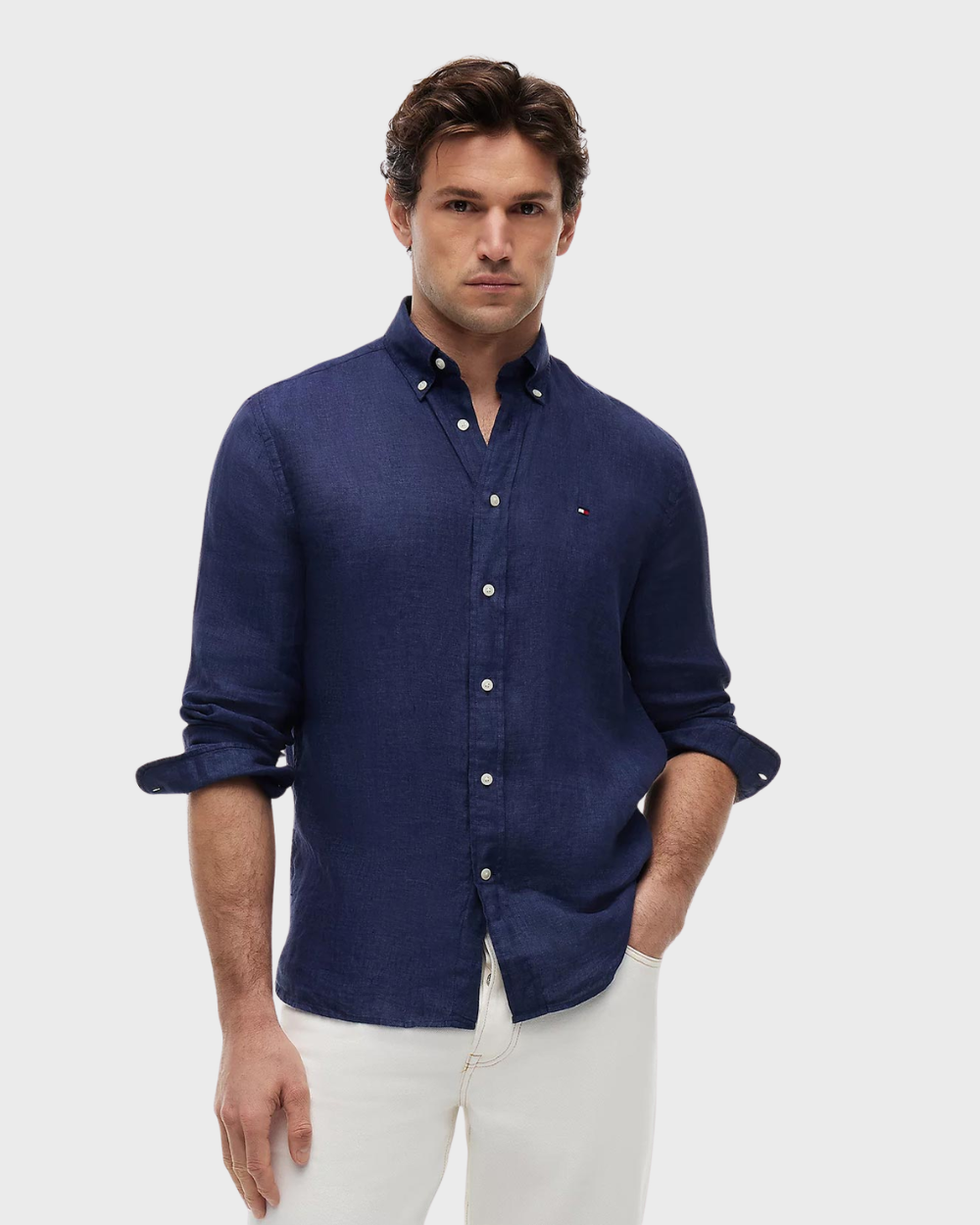 Washed Pure Linen Shirt